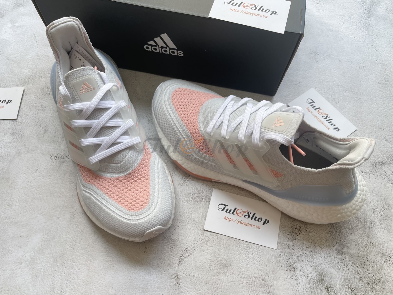 Adidas Ultra Boost 21 Crystal Cloud White / Glow Pink