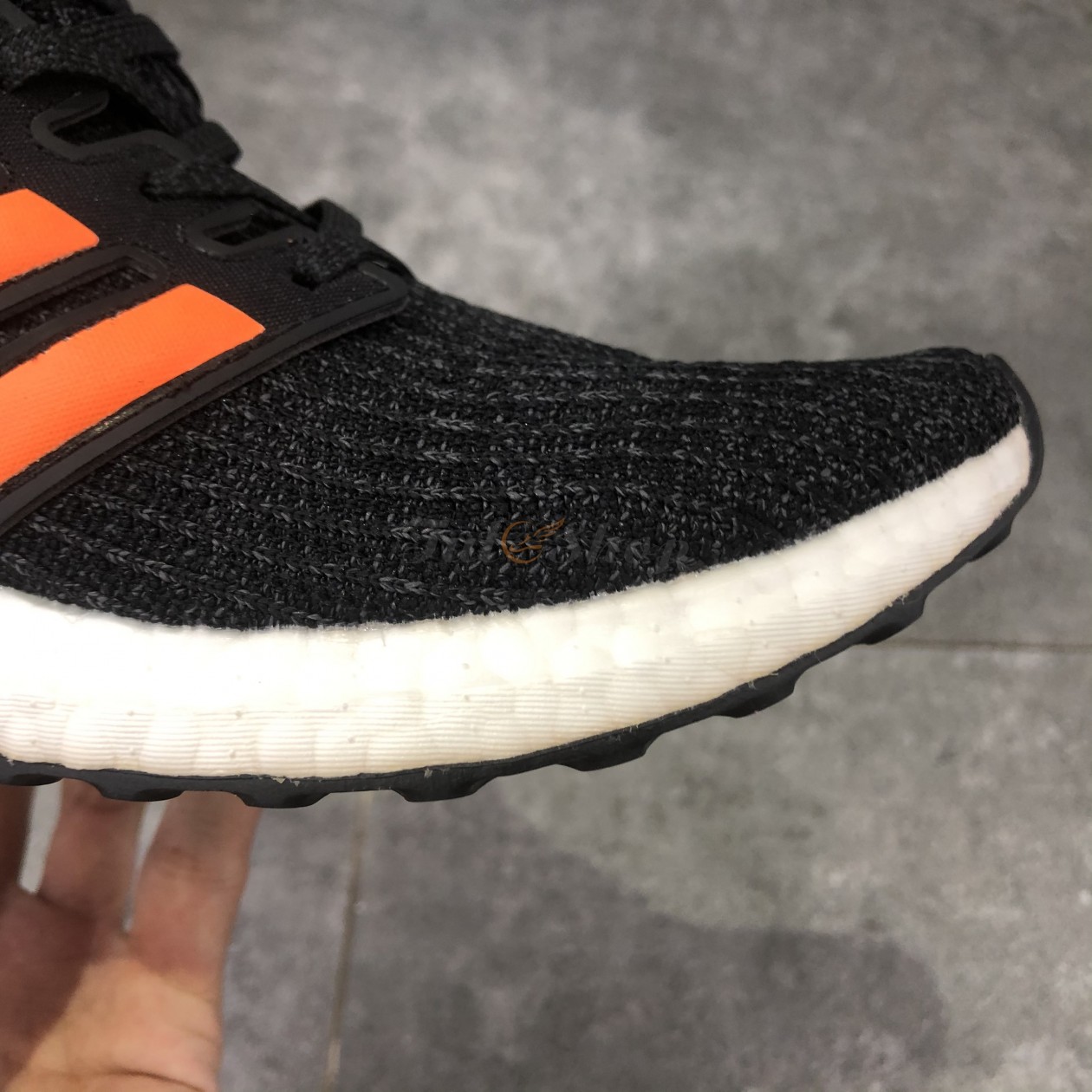 ultra boost black orange