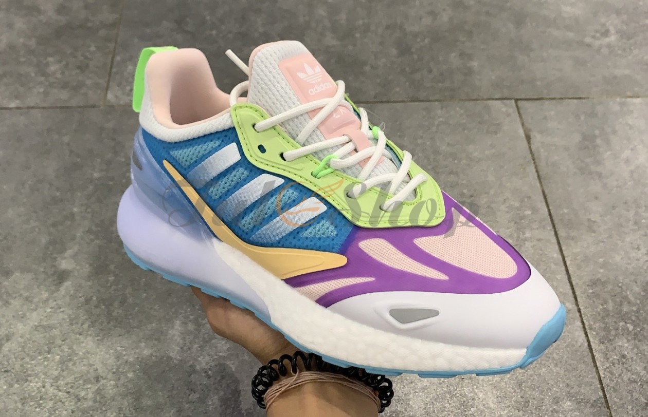 Adidas ZX 2K Boost Cloud White Pink Purple