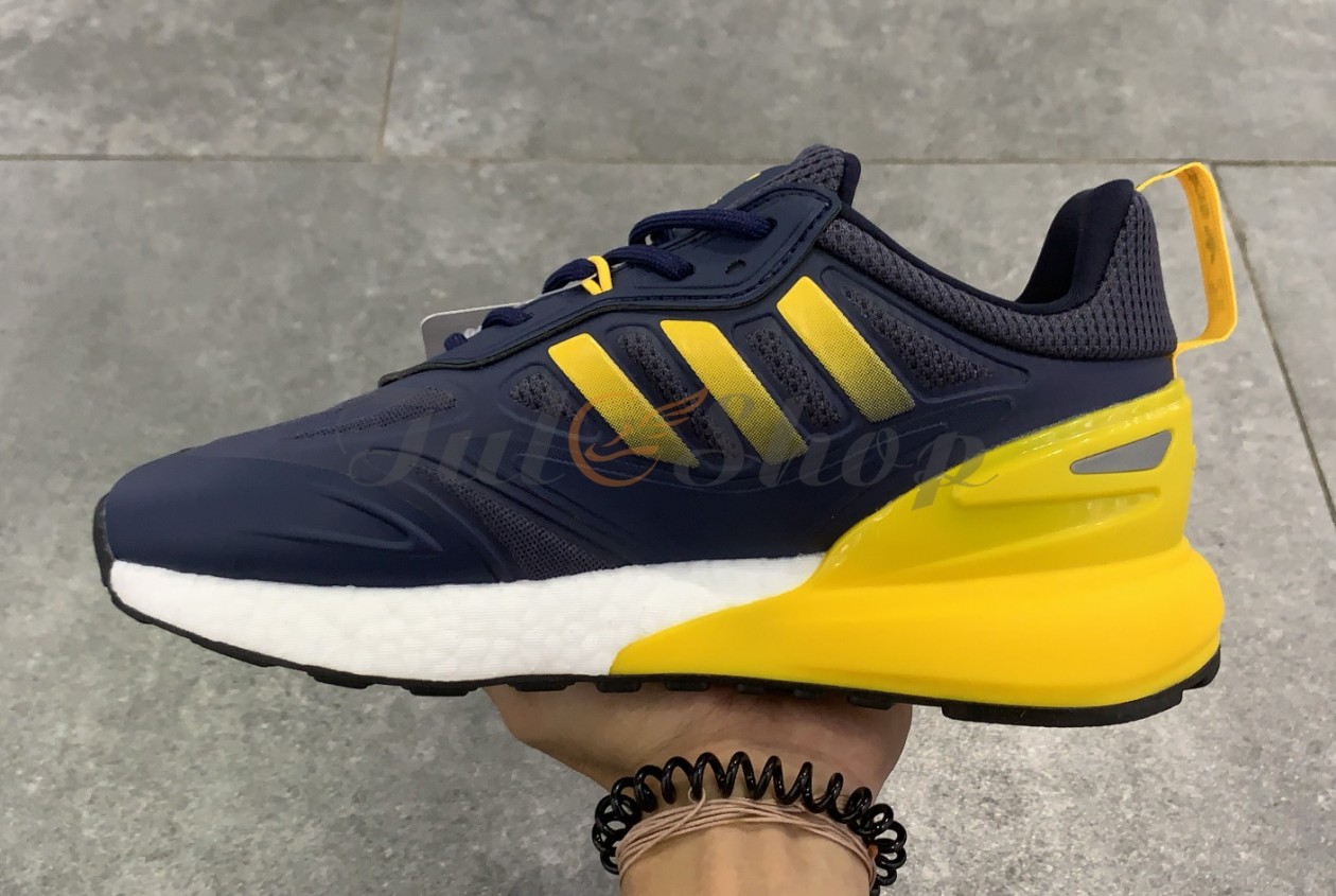 Adidas ZX 2K Boost Crew Blue Yellow Core Black