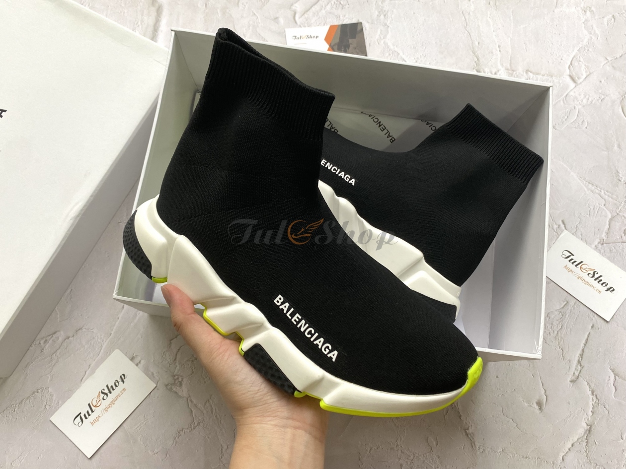 Speed high trainers Balenciaga Black size 40 EU in Polyester  33575857
