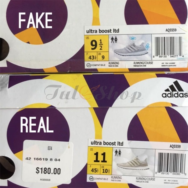 Cách check giày Adidas Ultra Boost fake vs real chuẩn nhất 2020