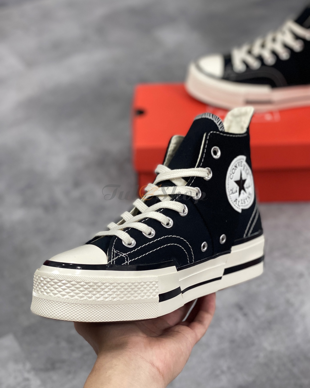 Giày Converse Chuck 70 Plus Black Chuẩn Siêu Cấp