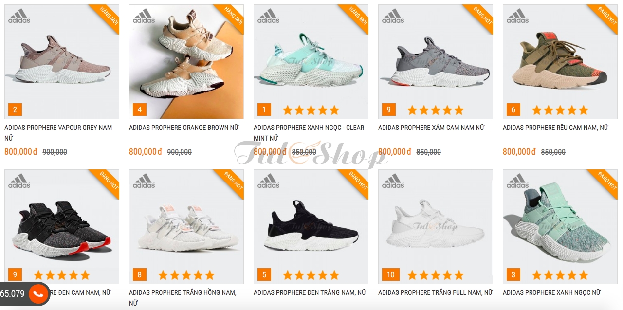 Giày Sneaker Prophere giá bao nhiêu trên thị trường Việt Nam?