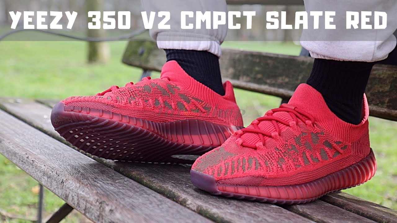 Giày Yeezy 350 v2 CMPCT Slate Red mở bán ngày 17/02