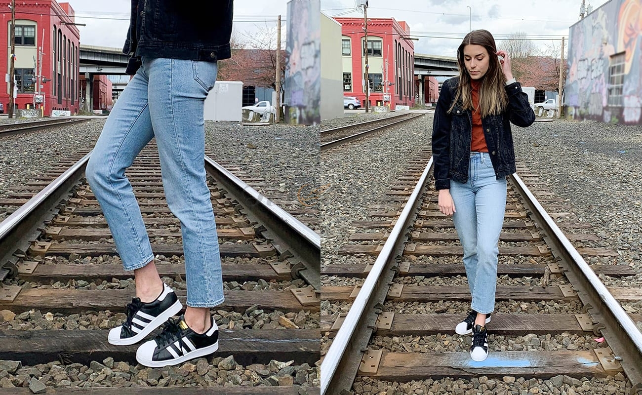 Mix giày Adidas Superstar Outfit với Style nào phù hợp?