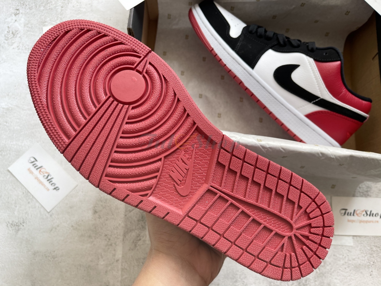 Giày Nike Air Jordan 1 Low 'Black Toe' Chuẩn Siêu Cấp Nam & Nữ