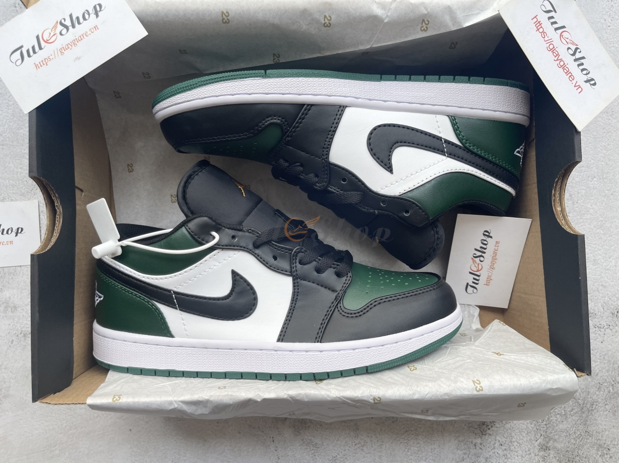 Giày Nike Air Jordan 1 Low 'Green Toe' Chuẩn Siêu Cấp