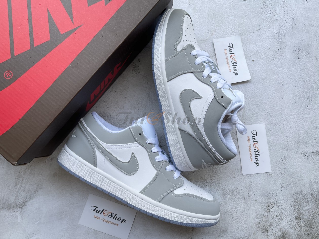Nike Air Jordan 1 Low white wolf grey