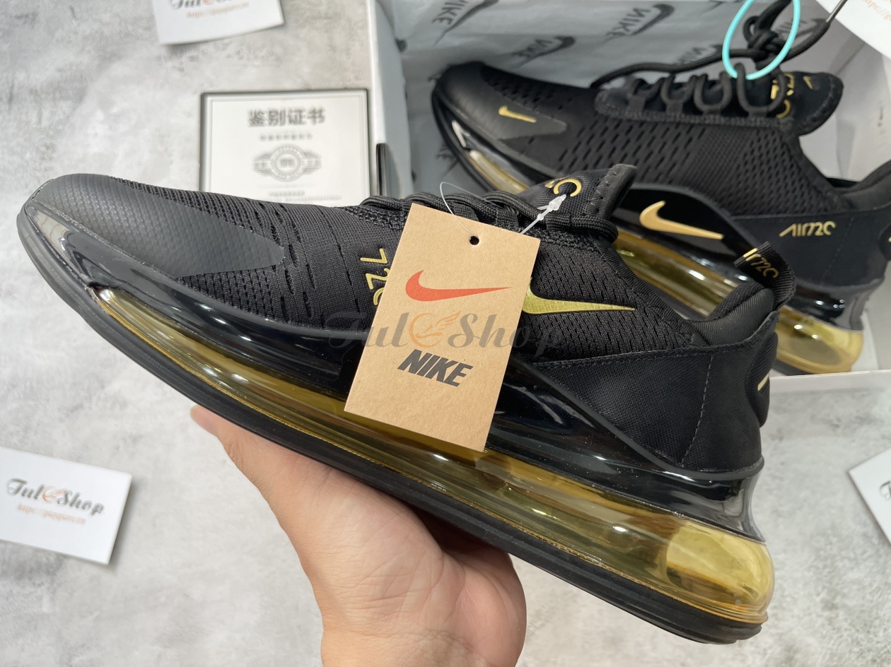 Giày Nike Air Max 720 V2 Carbon - Đen Vàng Chuẩn Siêu Cấp