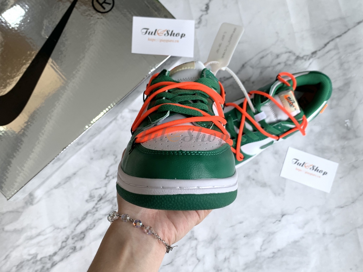 Giày Nike Dunk Low X Off White Pine Green Chuẩn Siêu Cấp
