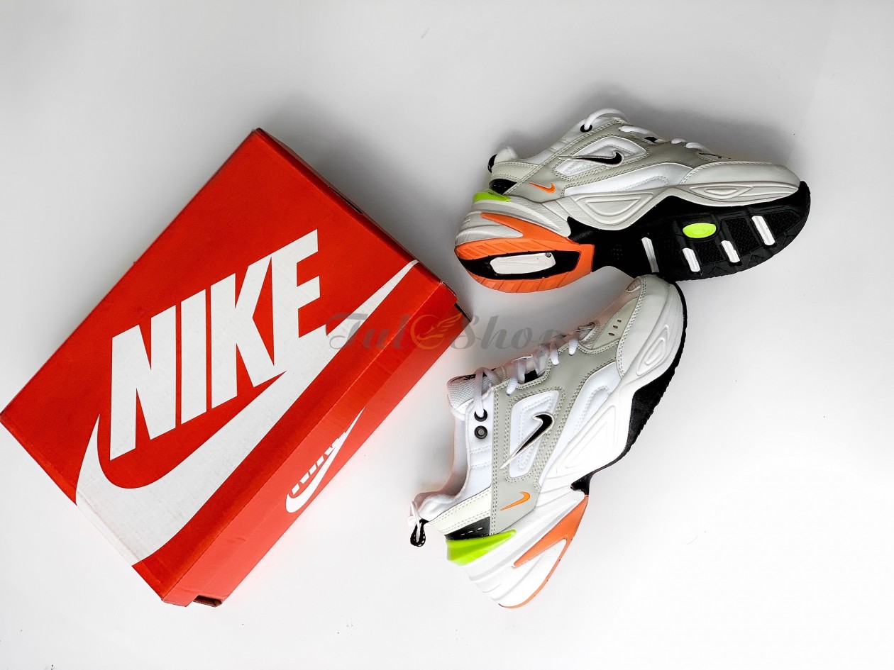 Nike M2K Tekno White Gray Orange Nam