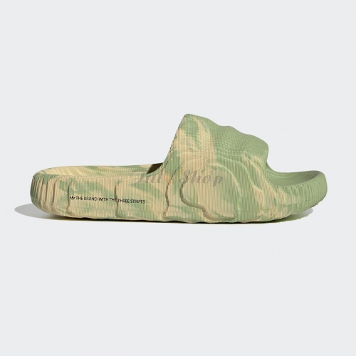 Adidas Adilette 22 Slides 'Magic Lime Desert Sand'