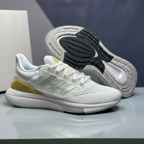 Adidas EQ21 Run White Silver Metallic Yellow