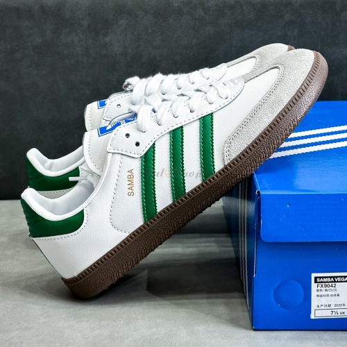 Adidas Samba OG White Green Suede