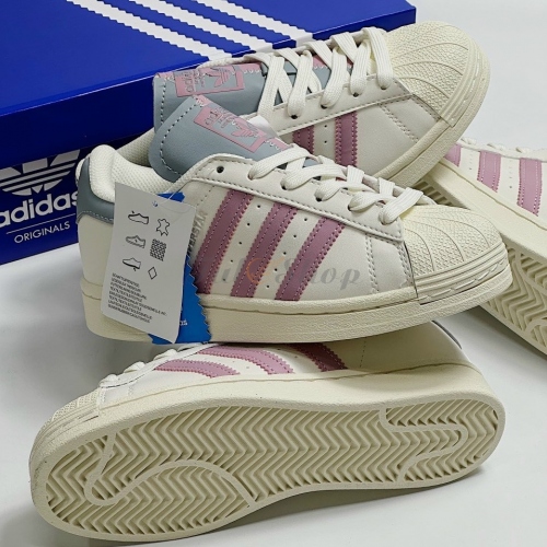 Adidas Superstar Cream Grey Pink