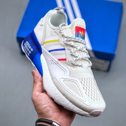 Adidas ZX 2K Boost White Blue Red