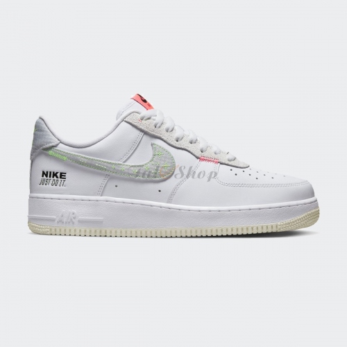Air Force 1 Low Just Do it White Neon