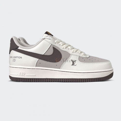 Air Force 1 Low LV Custom White Dark Brown