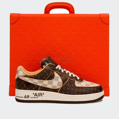Air Force 1 Low x Louis Vuitton Monogram Brown Like Auth