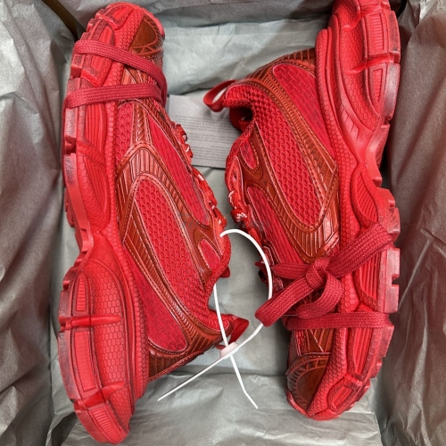 Balenciaga 3XL Extreme Lace Sneakers In Red