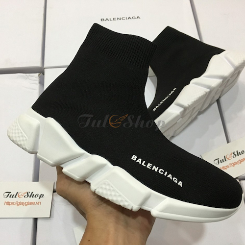 Giày Balenciaga Speed Trainer Black White Shop Nước Hoa