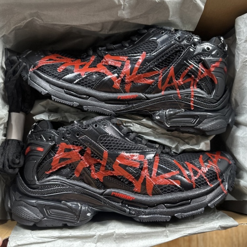 Balenciaga Runner Graffiti - Black Red