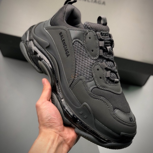 Balenciaga Triple S Dark Black Clear Sole