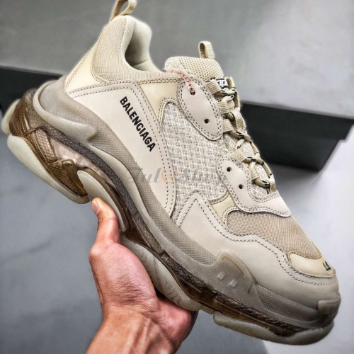 Balenciaga Triple S Grey Brown Clear Sole