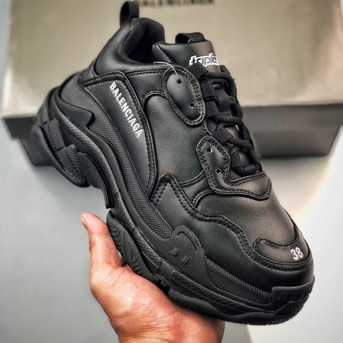 Balenciaga Triple S Leather Black