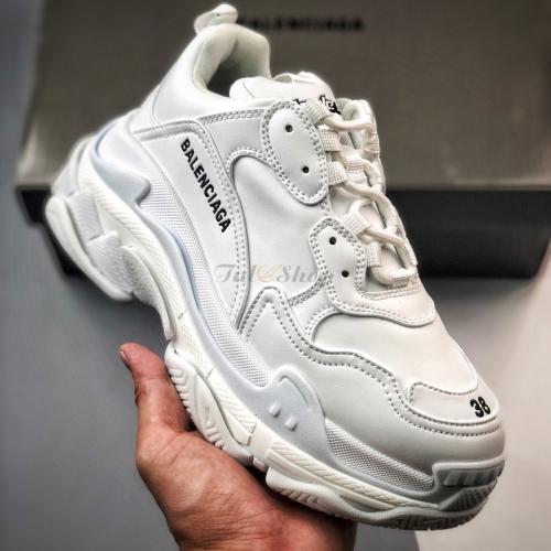 Balenciaga Triple S Leather White