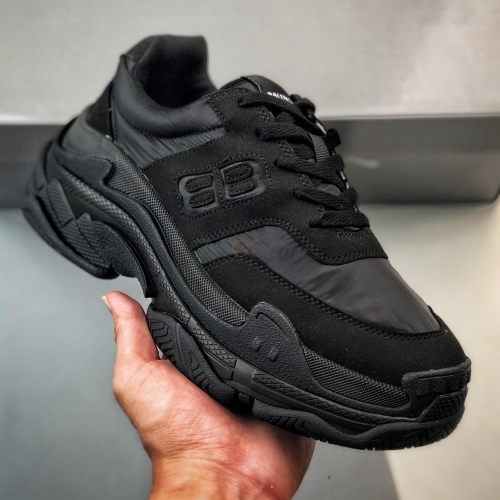 Balenciaga Triple S Suede All Black