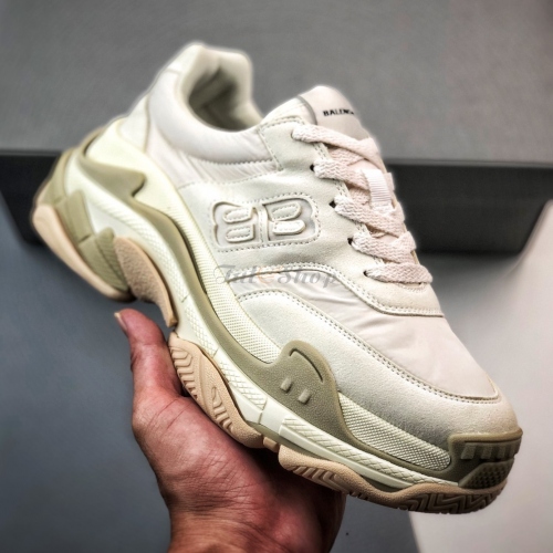 Balenciaga Triple S Suede White Cream