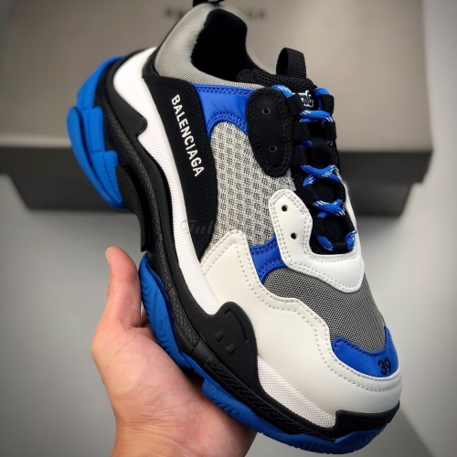 Balenciaga Triple S White Black Blue