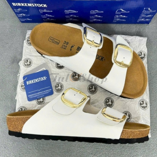 Dép Birkenstock Arizona Big Buckle Off White