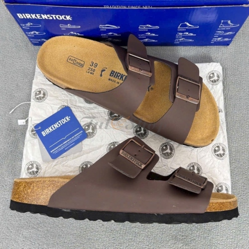 Dép Birkenstock Arizona Birko Flor Dark Brown