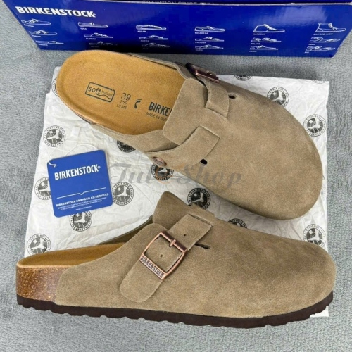 Dép Birkenstock Boston BS Regular Fit Beige