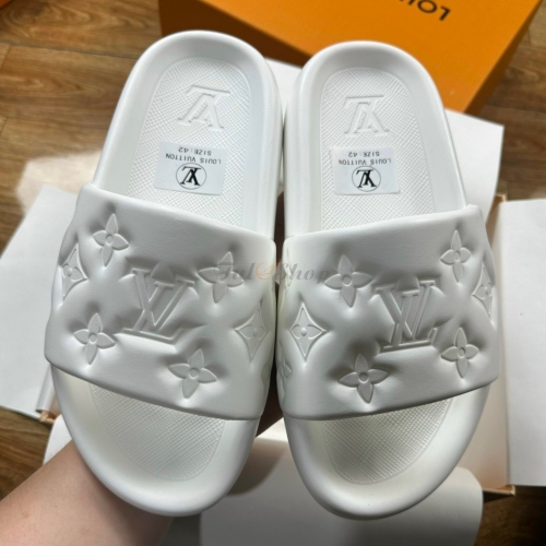 Dép LV Waterfront Mules White