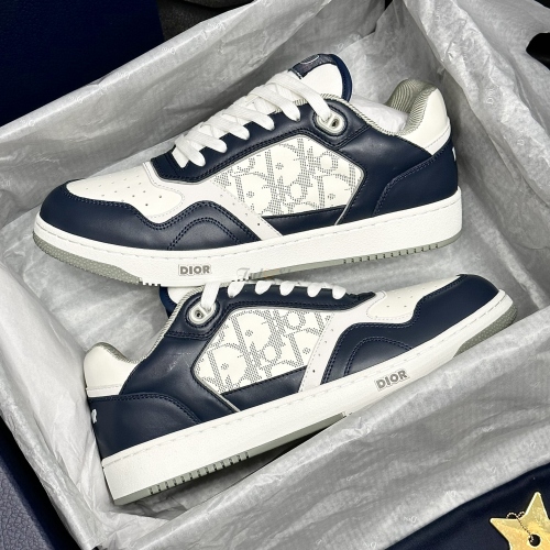 Dior B27 Low-Top Navy White Like Auth