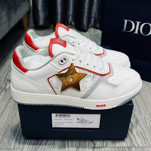 Dior B27 Low-Top Star White Red
