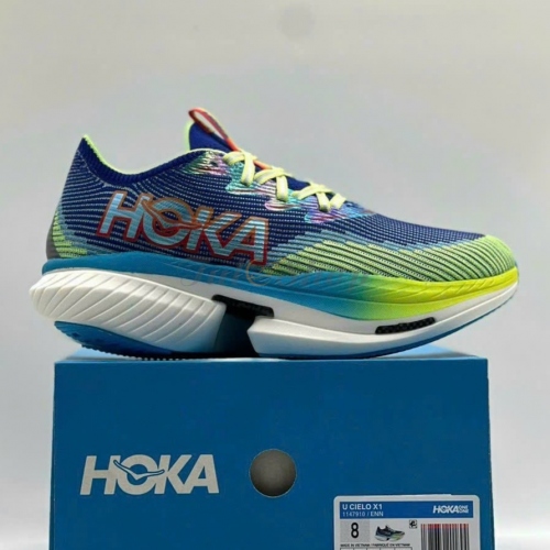 Hoka Cielo X1 Blue Green Red