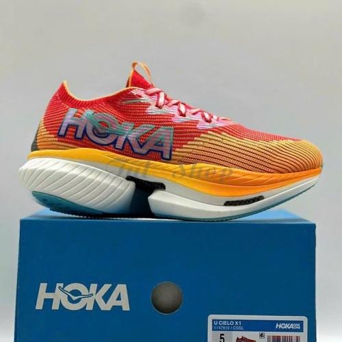 Hoka Cielo X1 Orange Red Navy