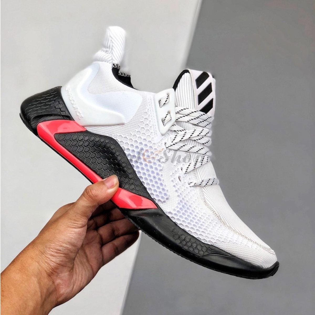 Adidas Alphabounce Instinct M White Black Red