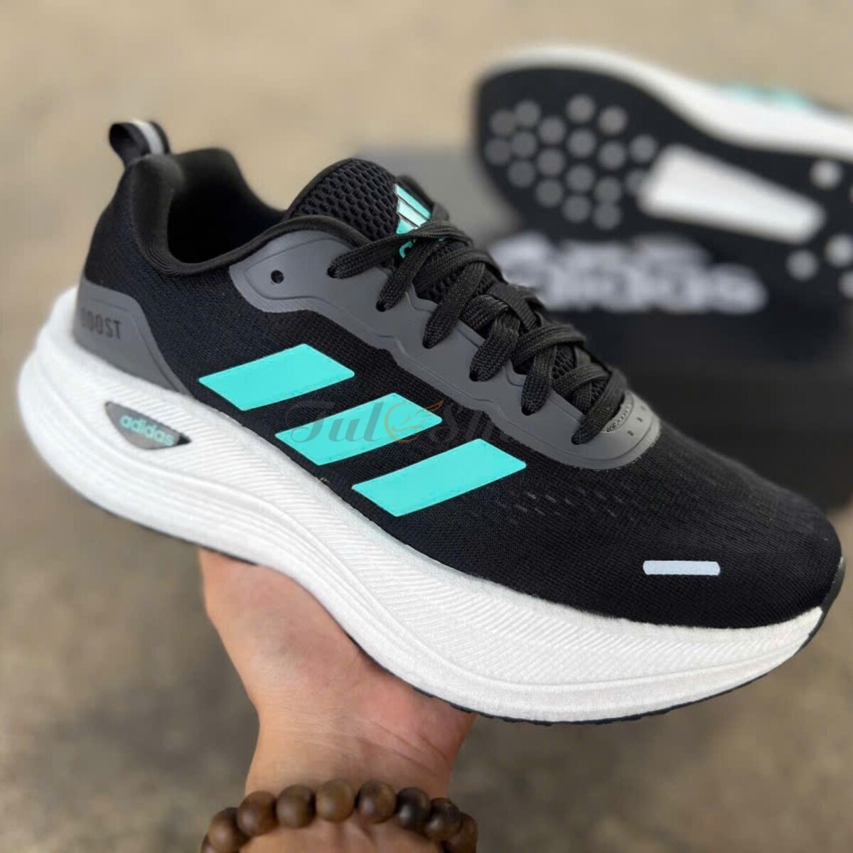 Adidas Boost Black Green