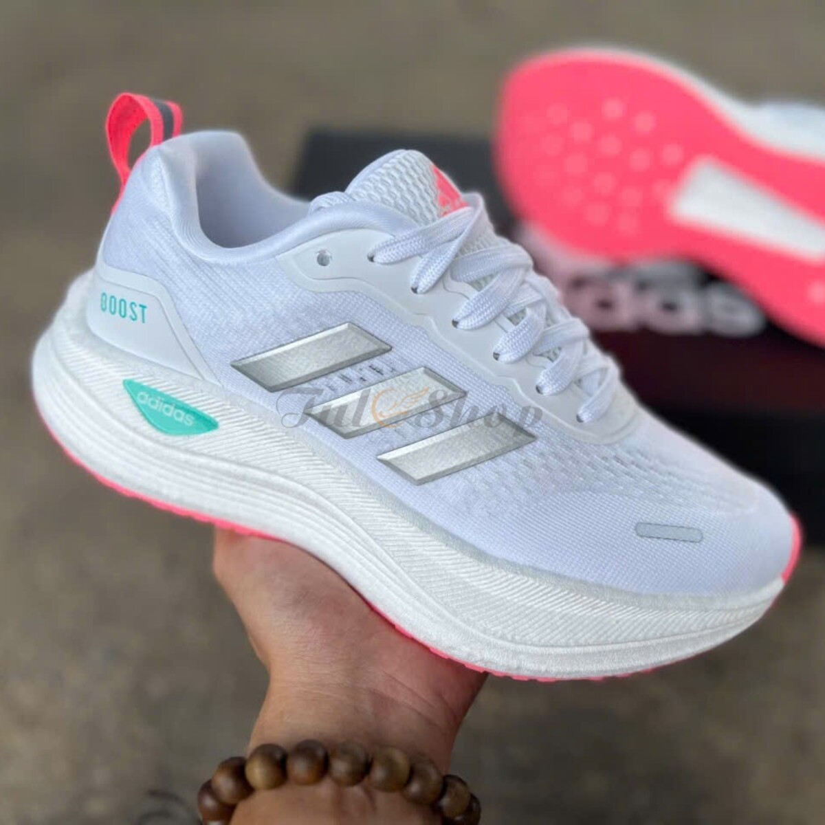 Adidas Boost White Silver