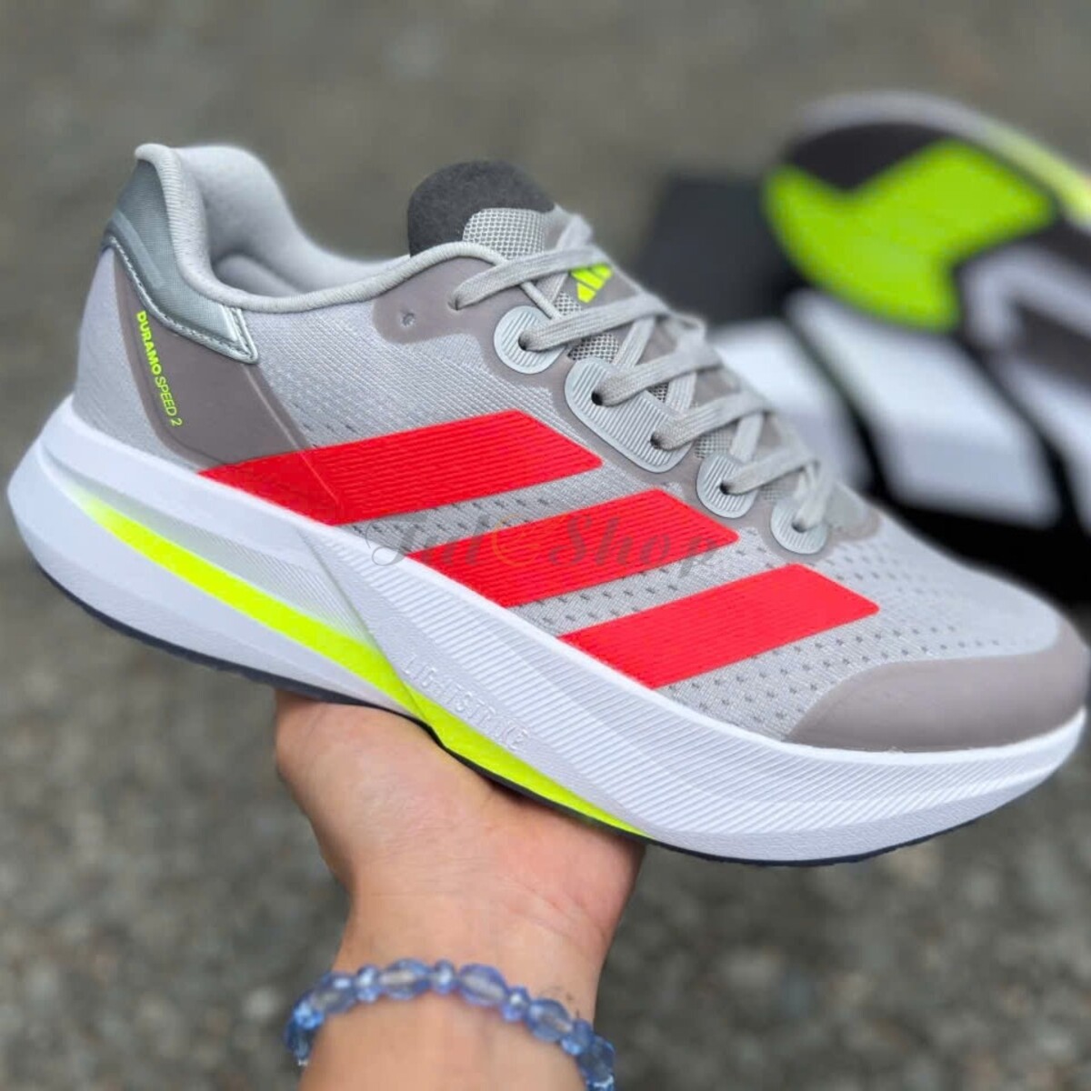 Adidas Duramo Speed 2 Grey Two / Lucid Red