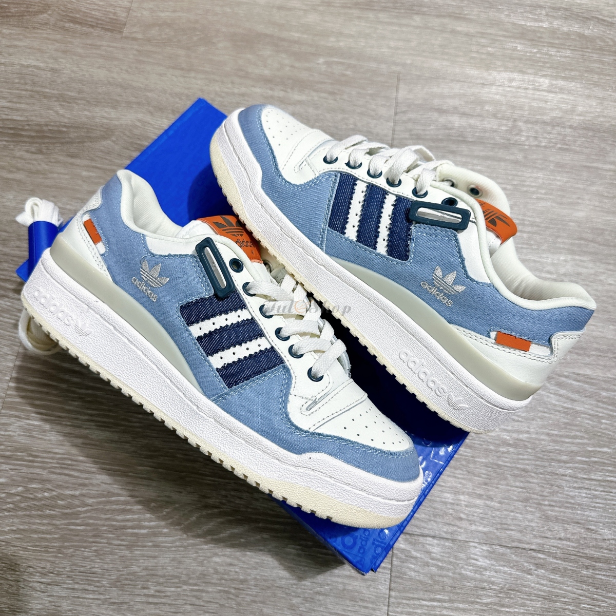 Adidas Forum 84 Low White Blue Denim