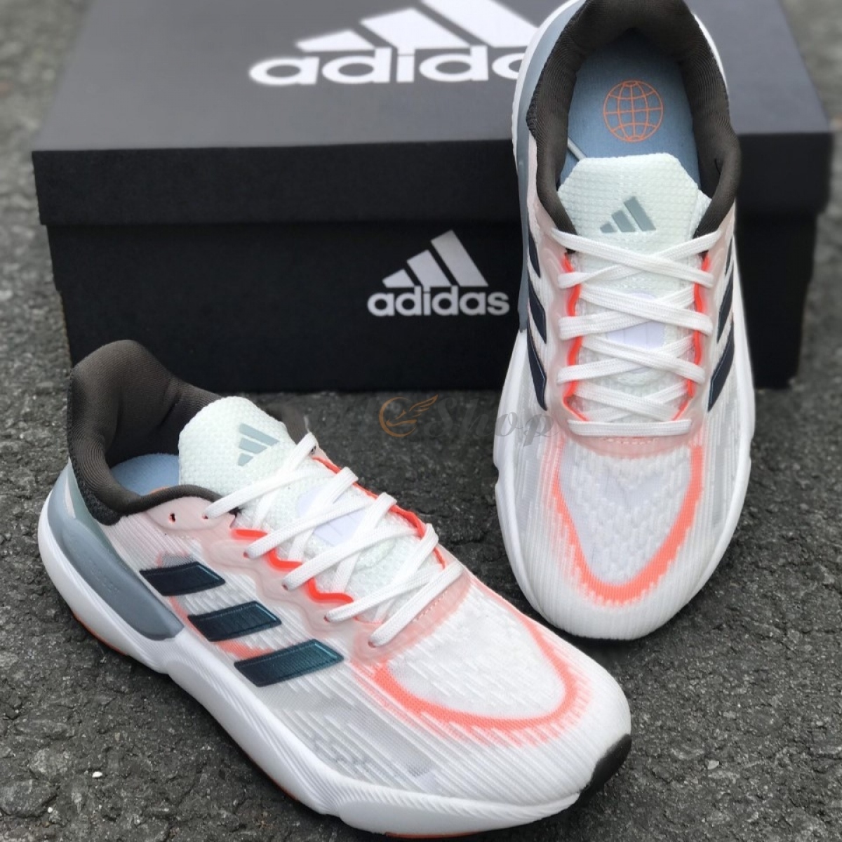 Adidas Solarboost 5 White Black Green