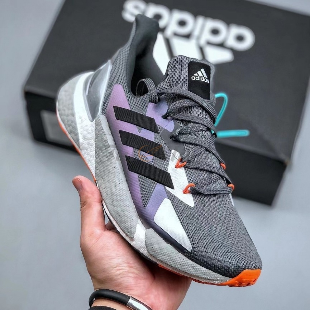 Adidas X9000L4 Grey Silver Purple