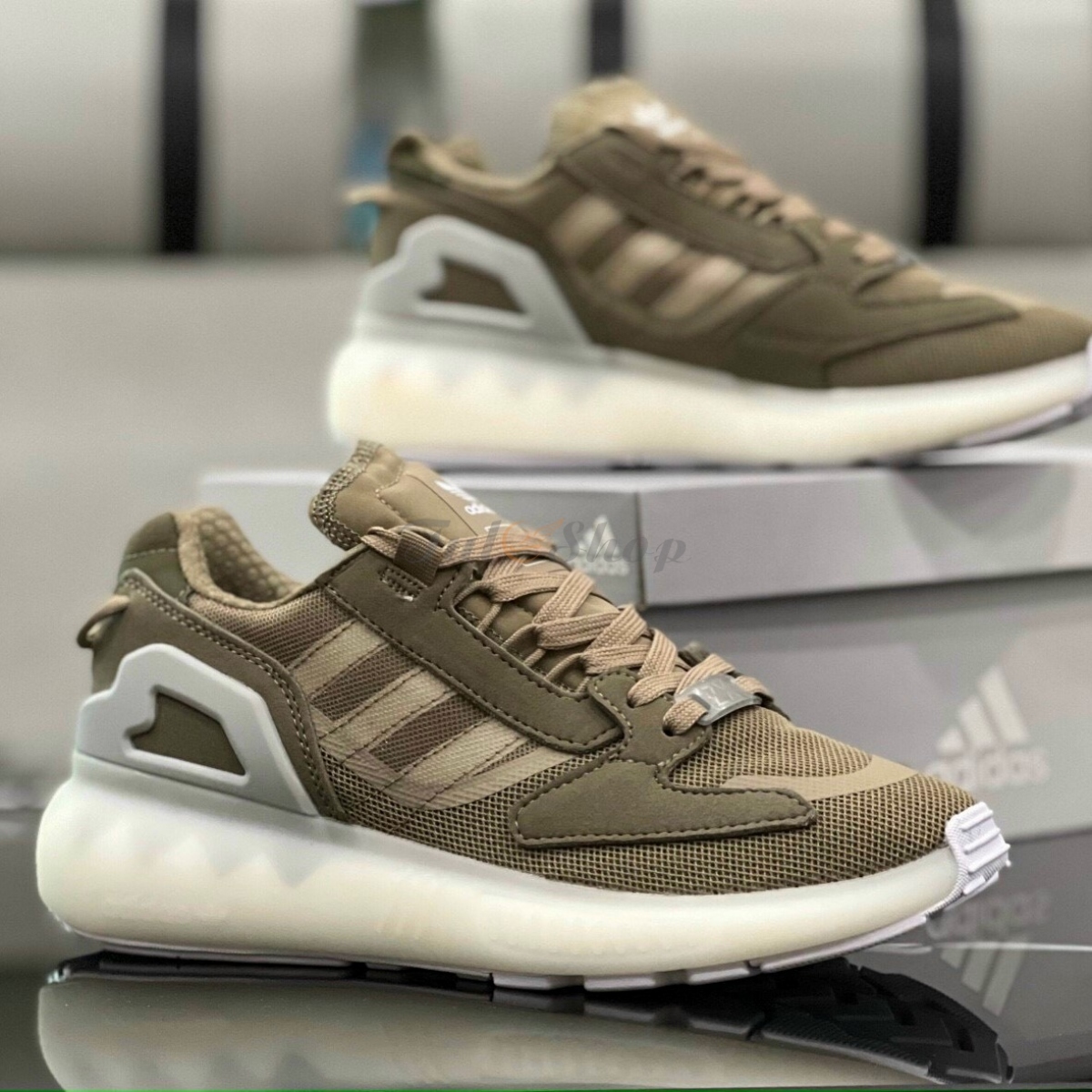 Adidas ZX5K Boost Brown White